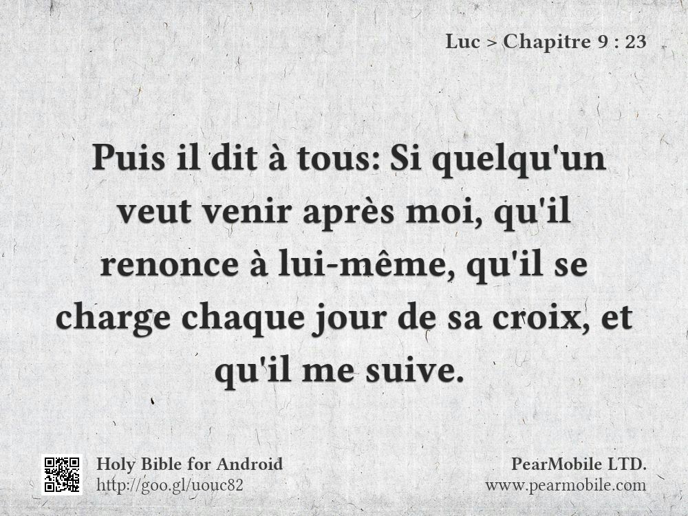 Luc, Chapitre 9:23